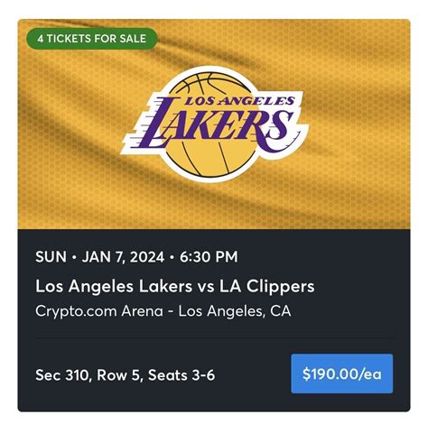 lakers vs clippers preseason tickets